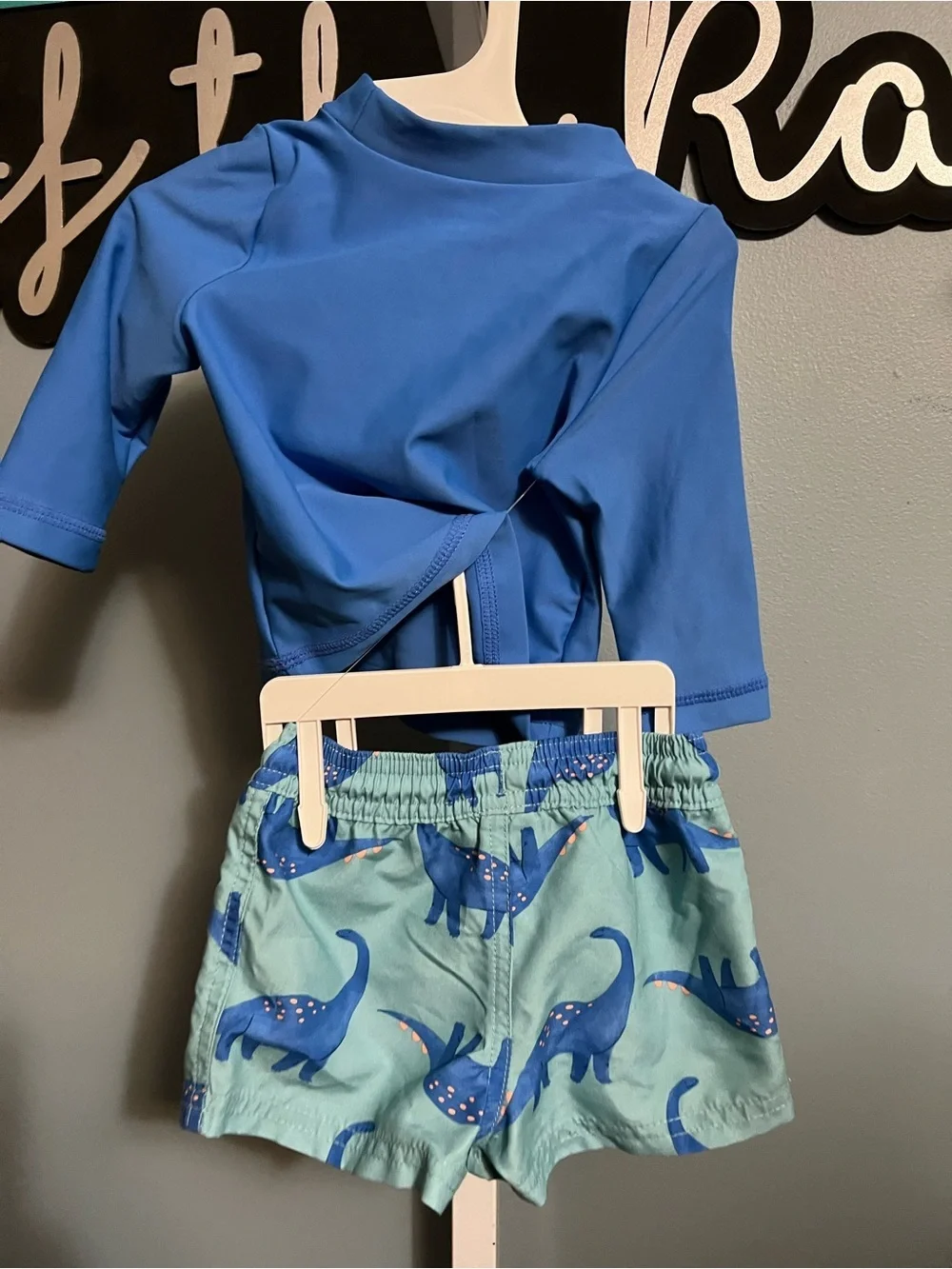 Carter’s Just One You Blue Dinosaur Baby Swim Set NWOT